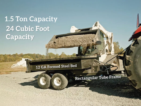 GWT Hydraulic Dump Trailer 1.5 Ton Capacity, 24 Cu Ft Capacity